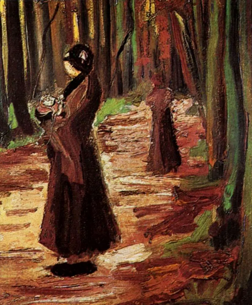 van Gogh Early Paintings 1881-83: Two Women In The Woods