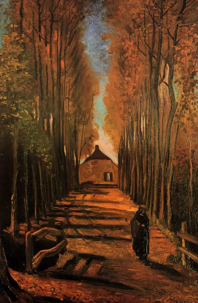 van Gogh Nuenen 1883-85: Avenue Of Poplars In Autumn