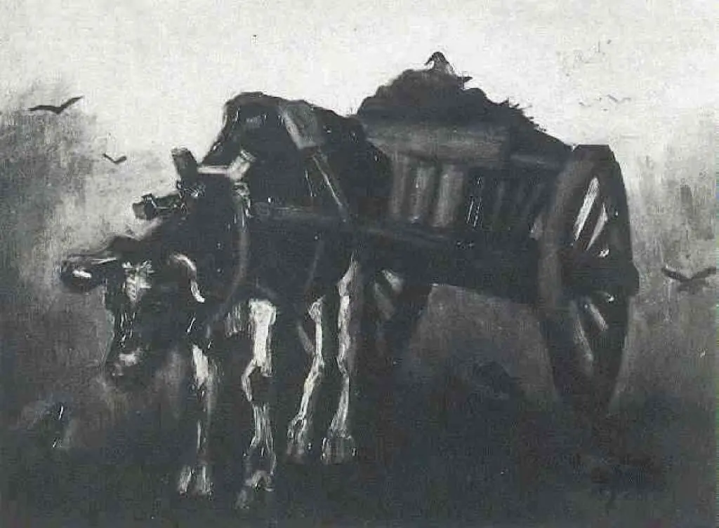 van Gogh Nuenen 1883-85: Cart With Black Ox