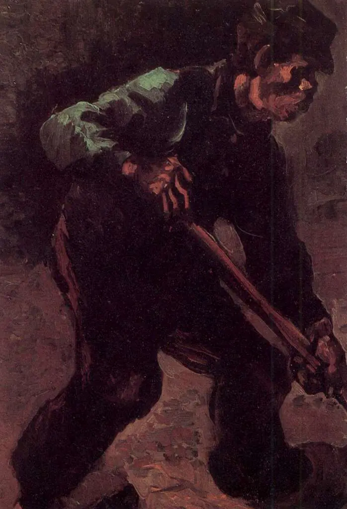 van Gogh Nuenen 1883-85: Peasant Digging
