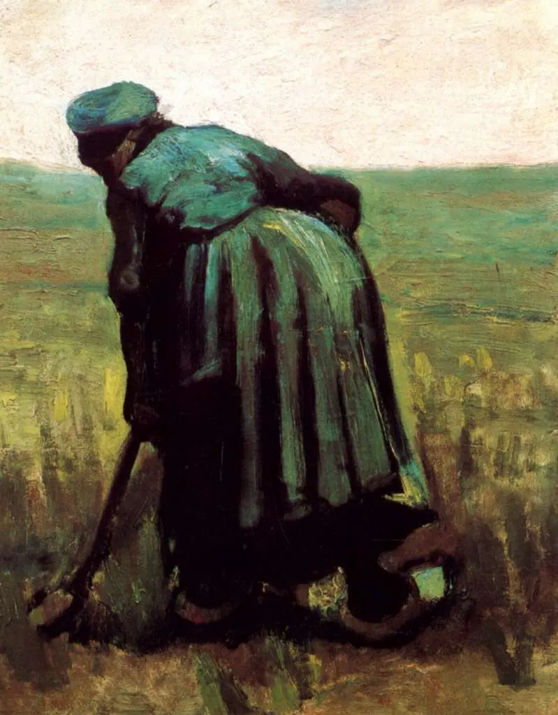 van Gogh Nuenen 1883-85: Peasant Woman Digging