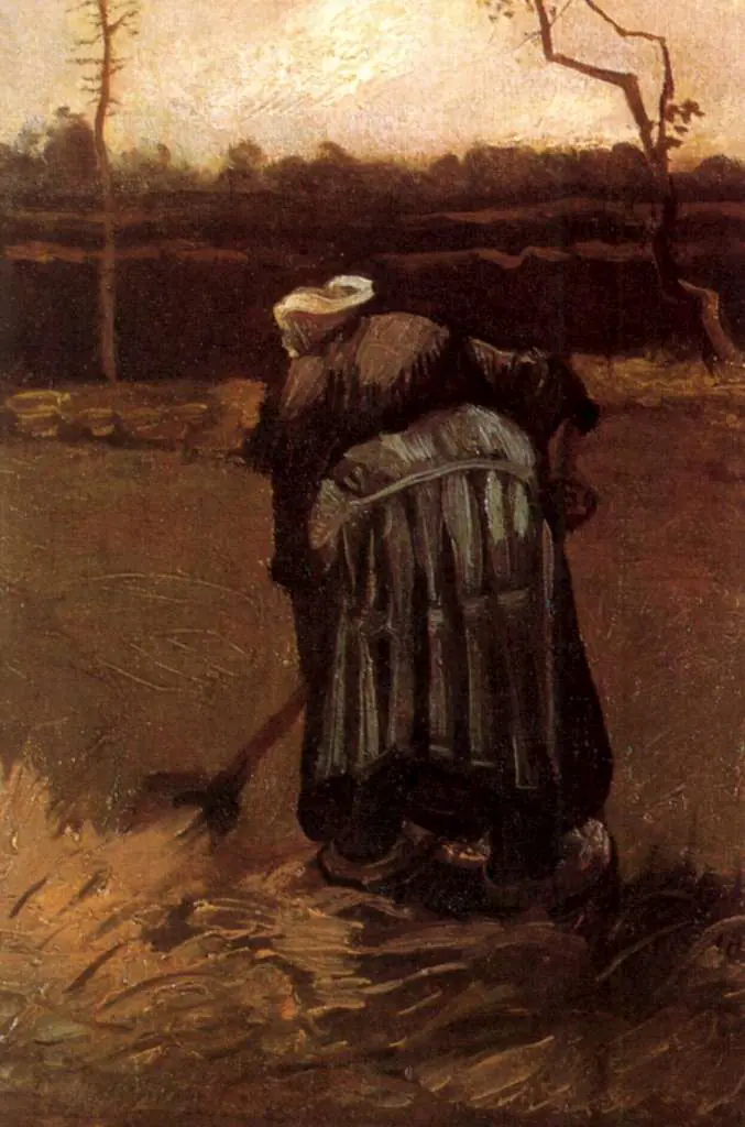 van Gogh Nuenen 1883-85: Peasant Woman Digging2
