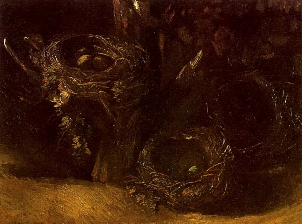 van Gogh Nuenen 1883-85: Still Life With Three Birds Nests