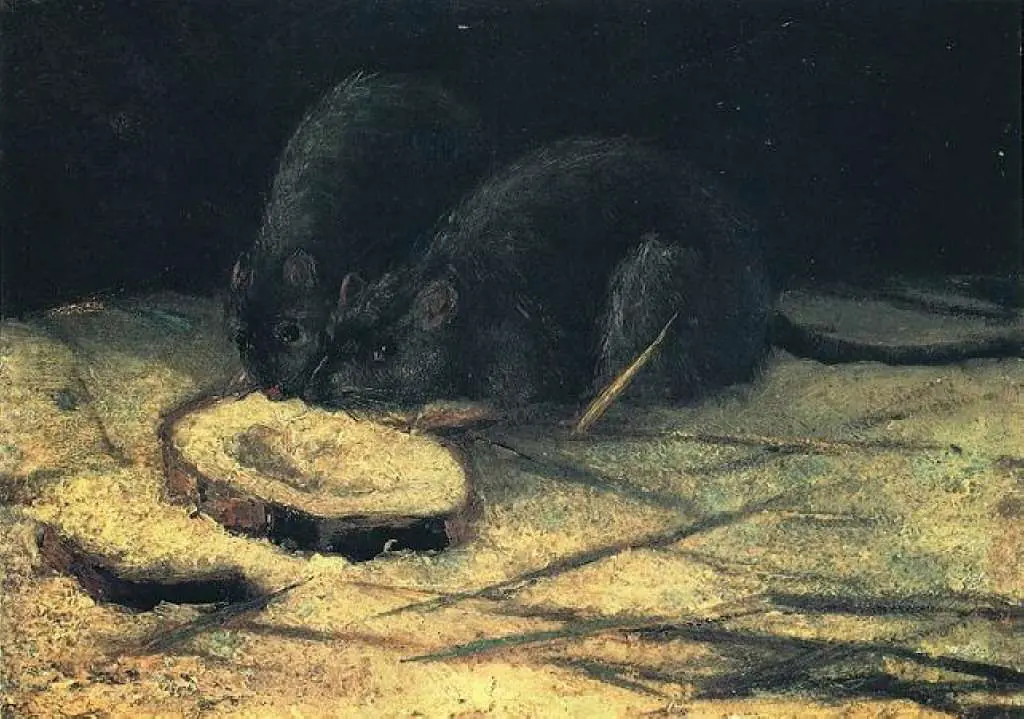 van Gogh Nuenen 1883-85: Two Rats