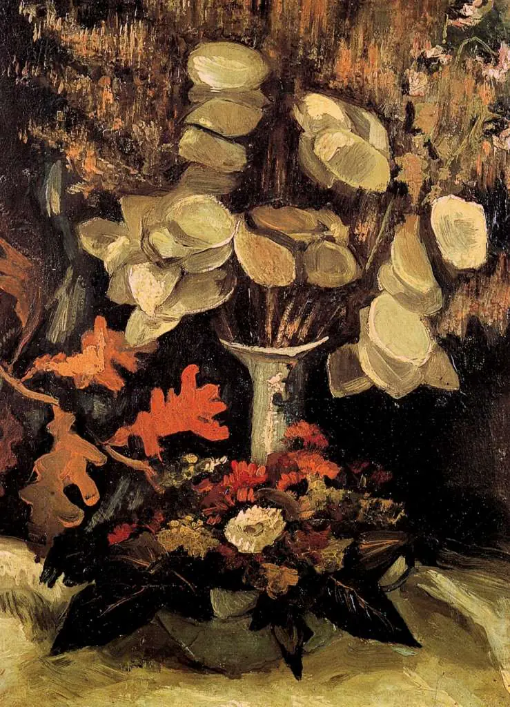 van Gogh Nuenen 1883-85: Vase With Honesty