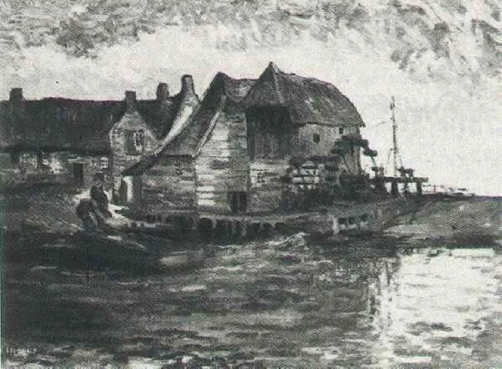van Gogh Nuenen 1883-85: Water Mill At Gennep