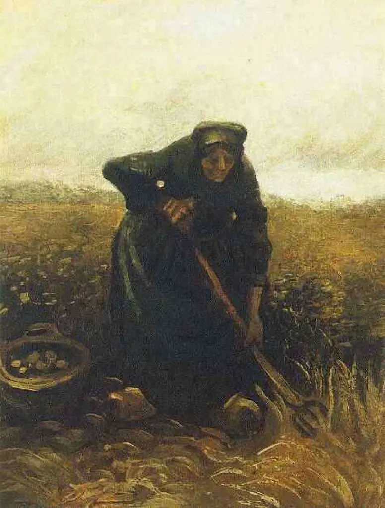 van Gogh Nuenen 1883-85: Woman Lifting Potatoes