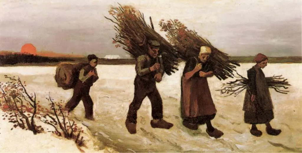 van Gogh Nuenen 1883-85: Wood Gatherers In The Snow