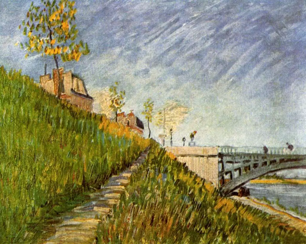 van Gogh Paris 1886-88: Banks Of The Seine With Pont De Clichy