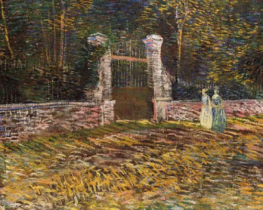 van Gogh Paris 1886-88: Entrance Of Voyer D Argenson Park At Asnieres