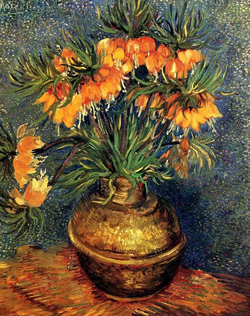 van Gogh Paris 1886-88: Fritillaries In A Copper Vase