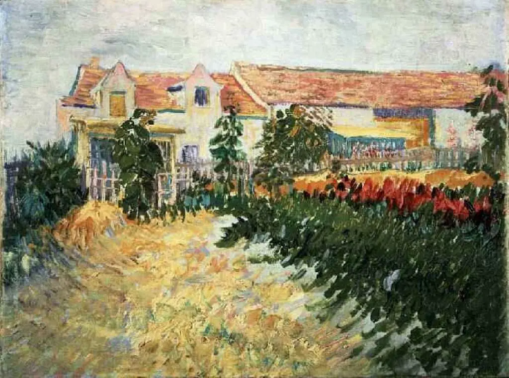 van Gogh Paris 1886-88: House With Sunflowers