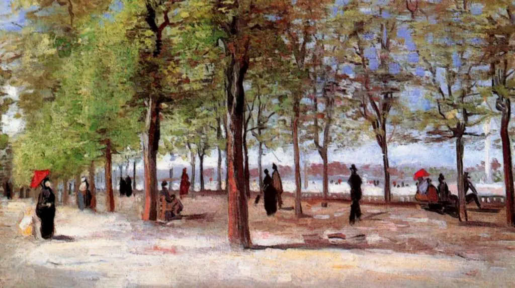 van Gogh Paris 1886-88: Lane At The Jardin Du Luxembourg