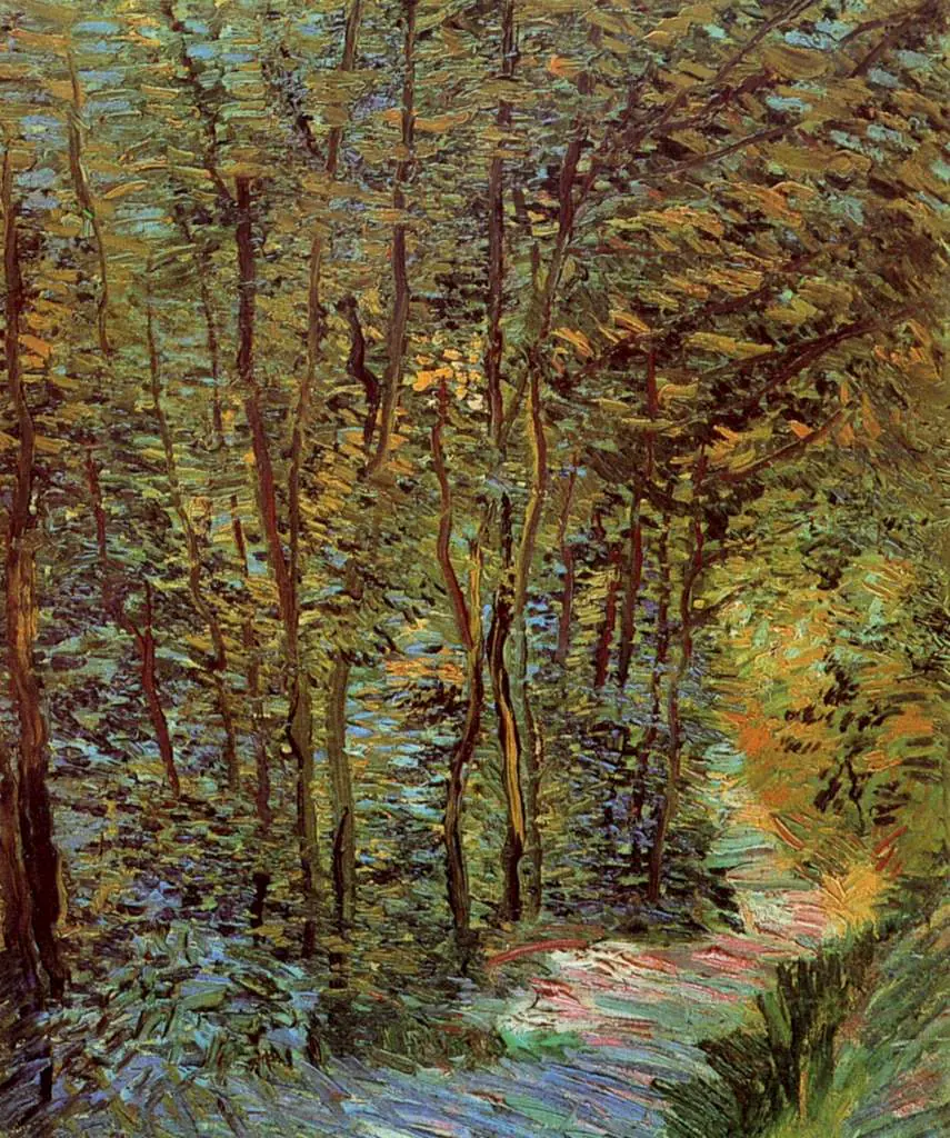 van Gogh Paris 1886-88: Path In The Woods