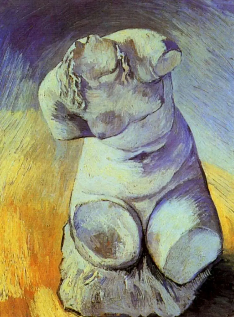 van Gogh Paris 1886-88: Plaster Statuette Of A Female Torso