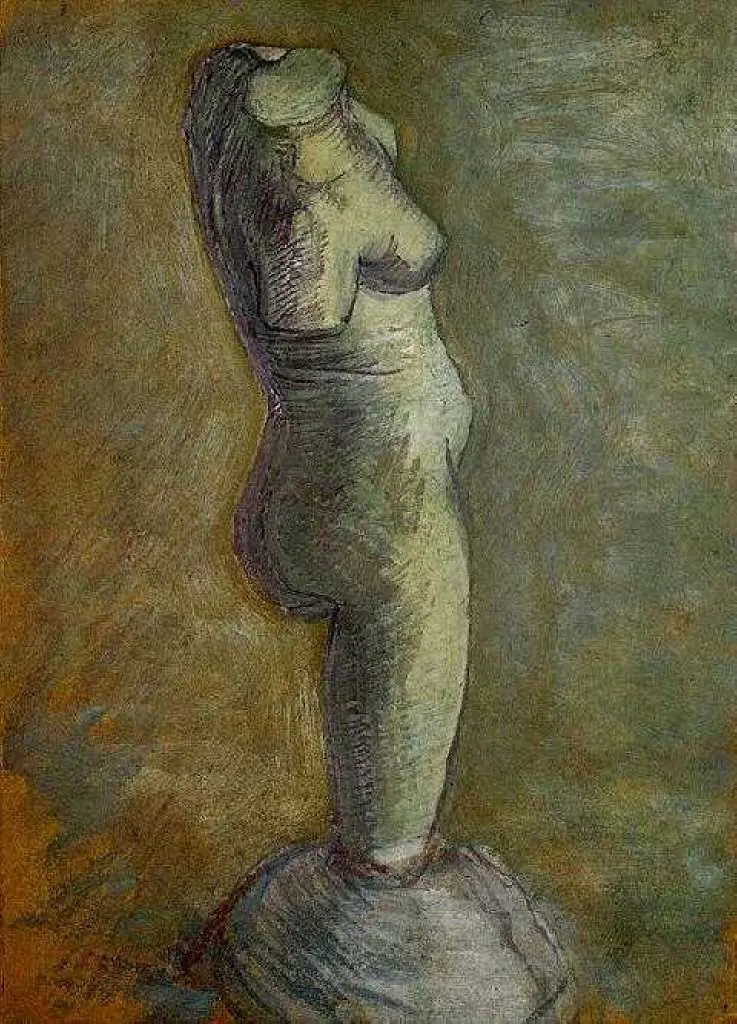 van Gogh Paris 1886-88: Plaster Statuette Of A Female Torso7