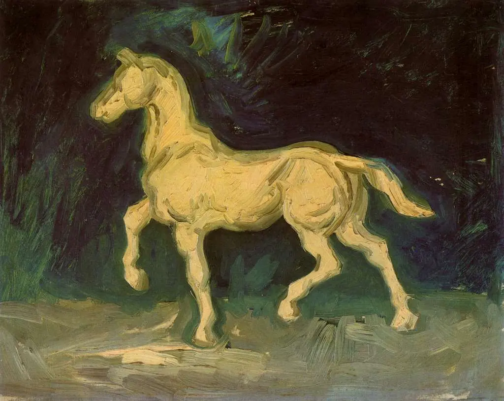 van Gogh Paris 1886-88: Plaster Statuette Of A Horse