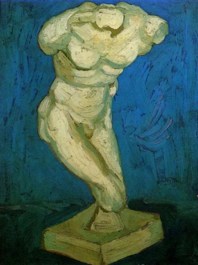 van Gogh Paris 1886-88: Plaster Statuette Of A Male Torso