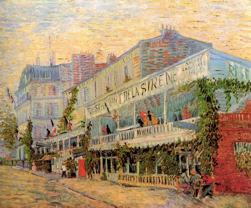 van Gogh Paris 1886-88: Restaurant De La Sirene At Asnieres