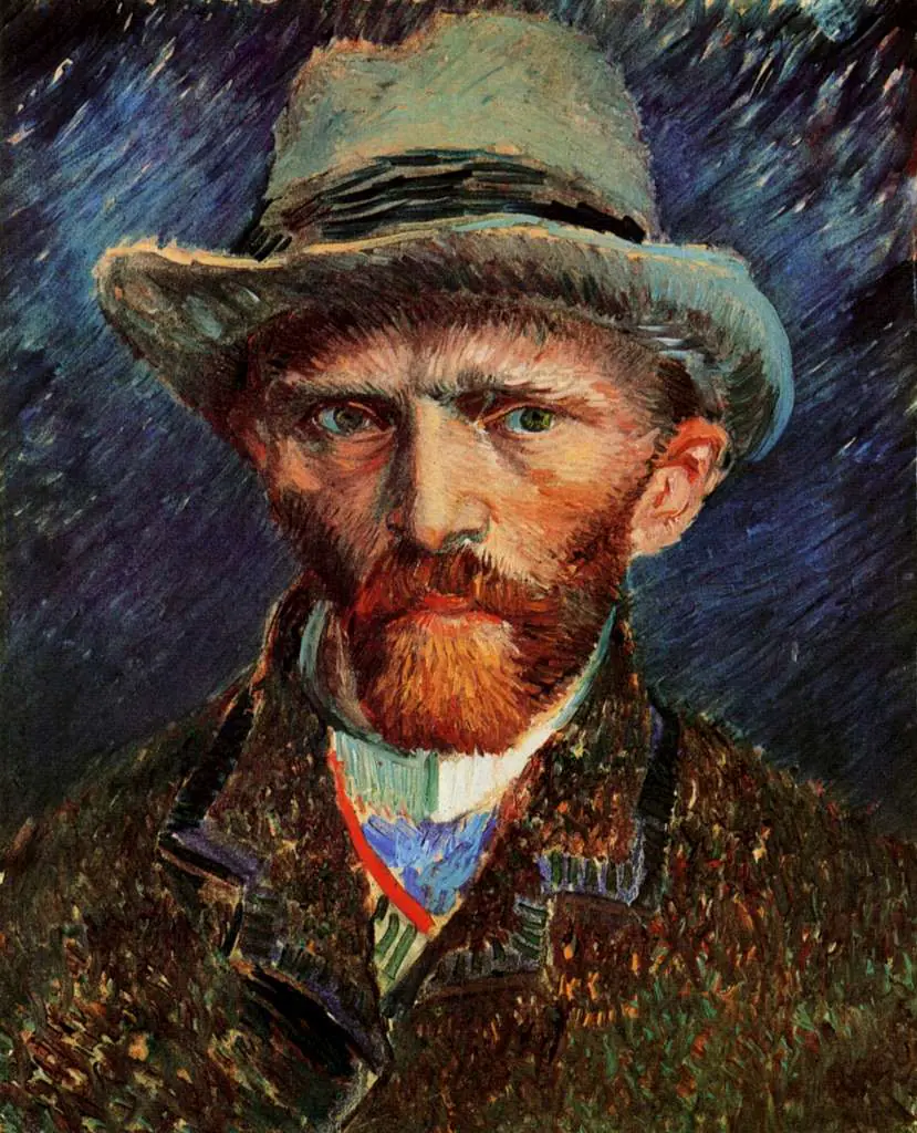 van Gogh Paris 1886-88: Self-portrait With Grey Felt Hat2