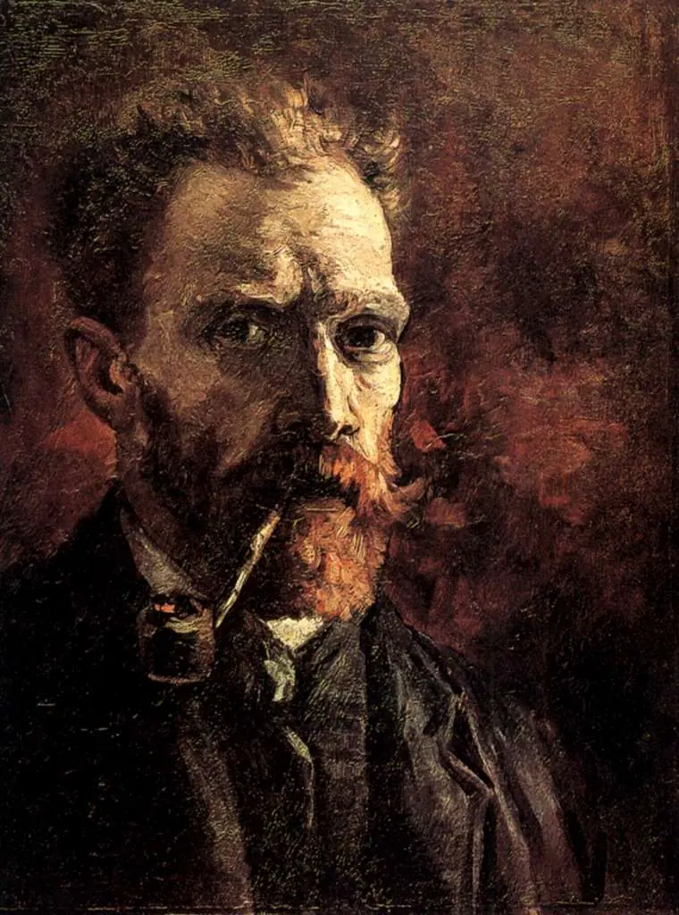 van Gogh Paris 1886-88: Self-portrait With Pipe