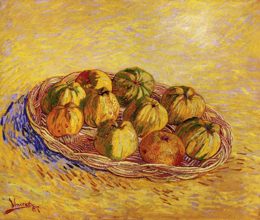 van Gogh Paris 1886-88: Still Life With Basket Of Apples