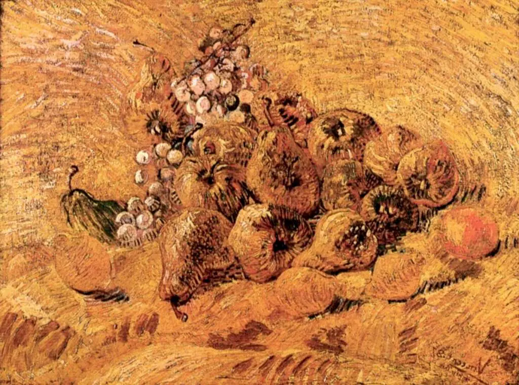 van Gogh Paris 1886-88: Still Life With Grapes Pears And Lemons