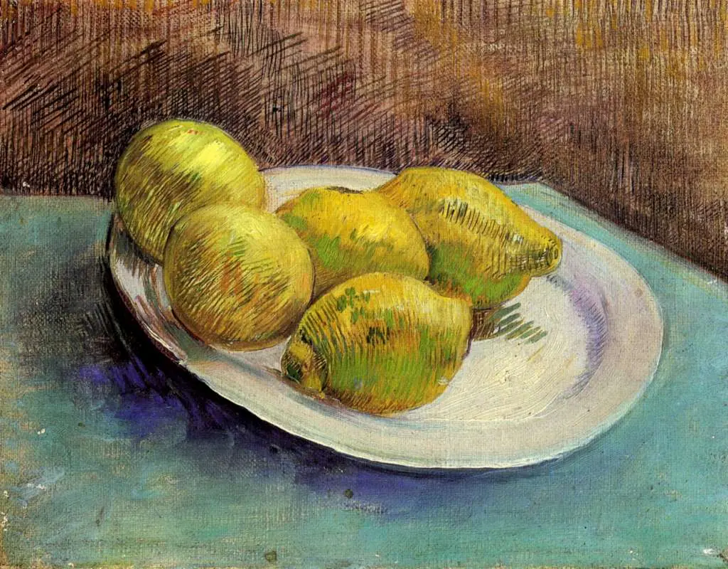 van Gogh Paris 1886-88: Still Life With Lemons On A Plate