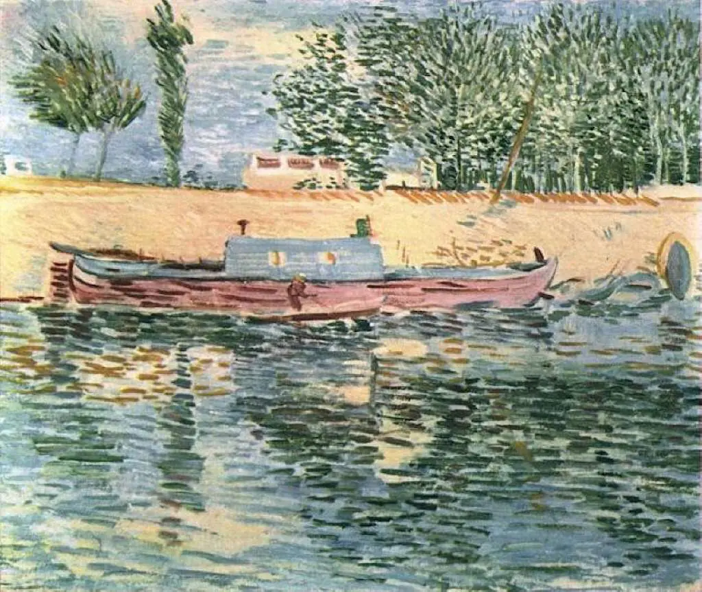 van Gogh Paris 1886-88: The Banks Of The Seine With Boats