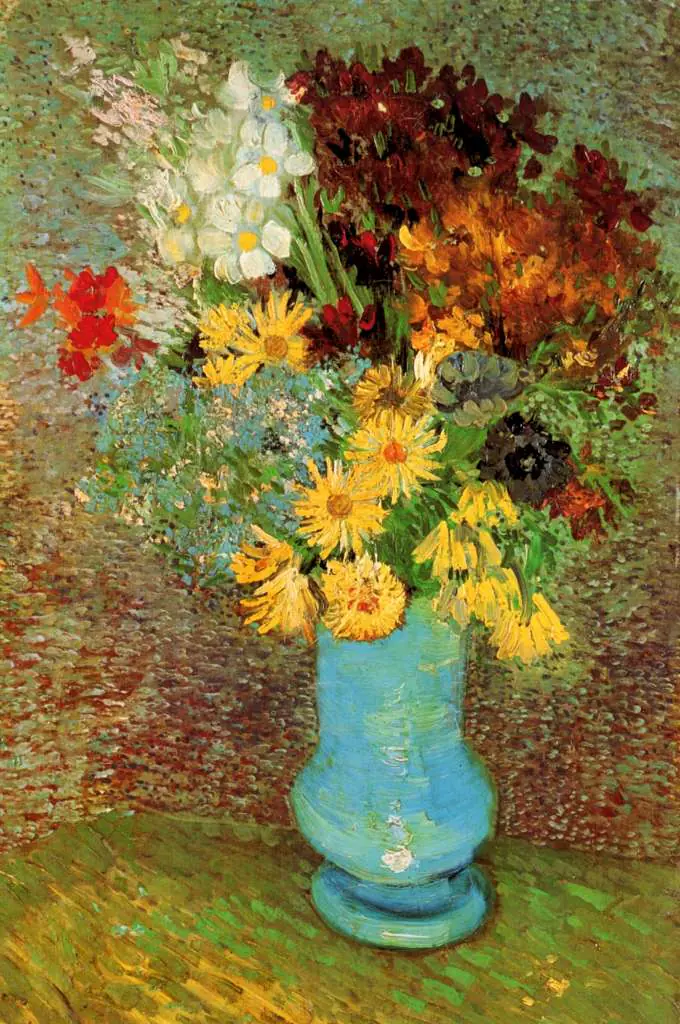 van Gogh Paris 1886-88: Vase With Daisies And Anemones