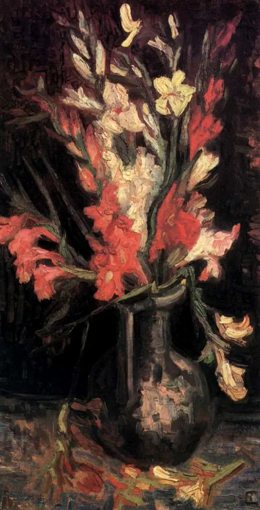 van Gogh Paris 1886-88: Vase With Red Gladioli