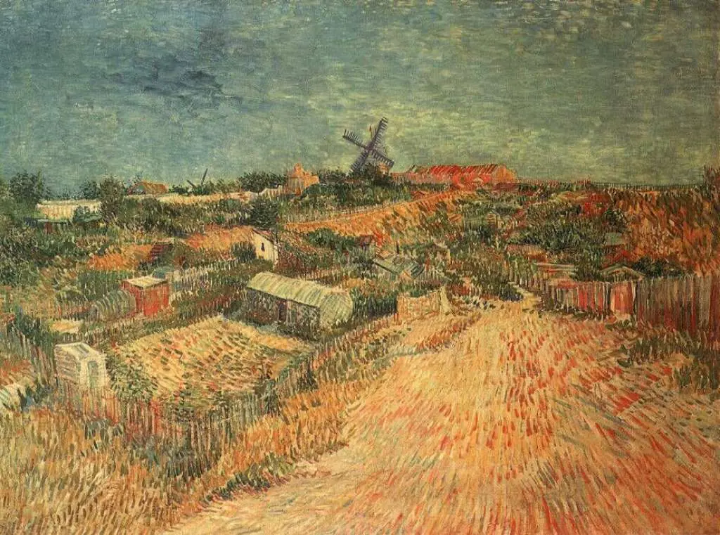 van Gogh Paris 1886-88: Vegetable Gardens In Montmartre La Butte Montmartre