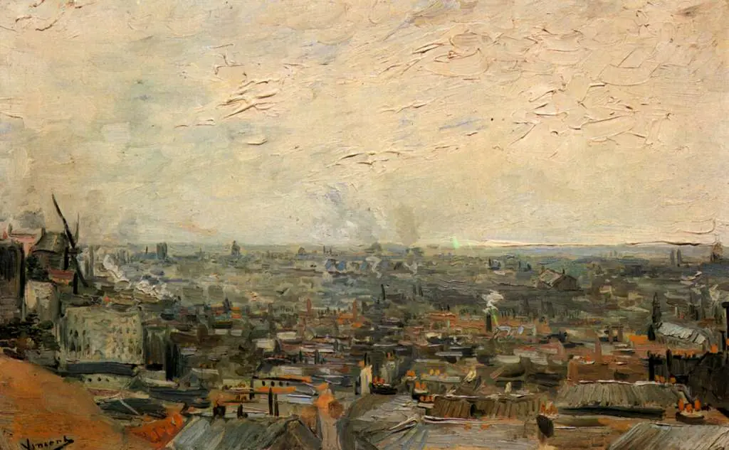 van Gogh Paris 1886-88: View Of Paris From Montmartre