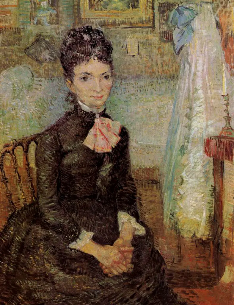 van Gogh Paris 1886-88: Woman Sitting By A Cradle
