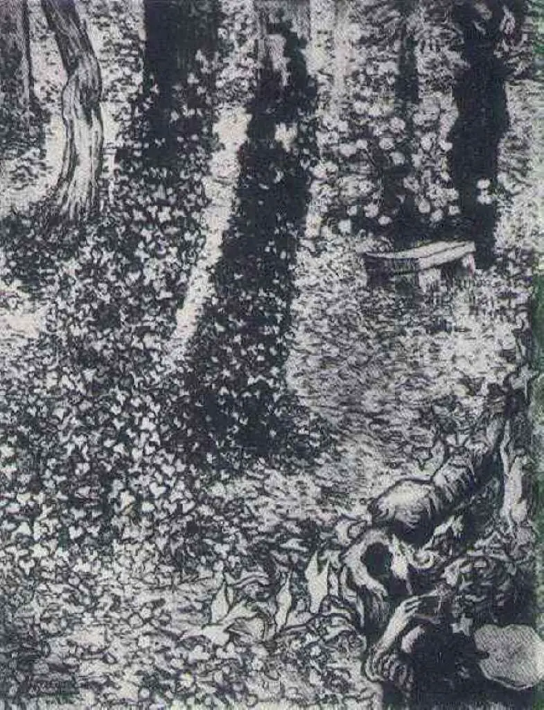 van Gogh Saint Remy 1889-90: A Corner In The Garden Of Saint-paul Hospital