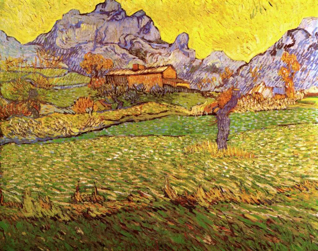 van Gogh Saint Remy 1889-90: A Meadow In The Mountains Le Mas De Saint-paul