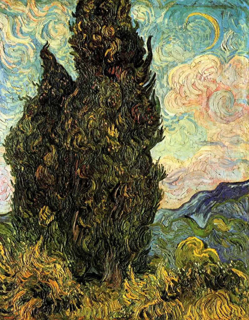van Gogh Saint Remy 1889-90: Cypresses