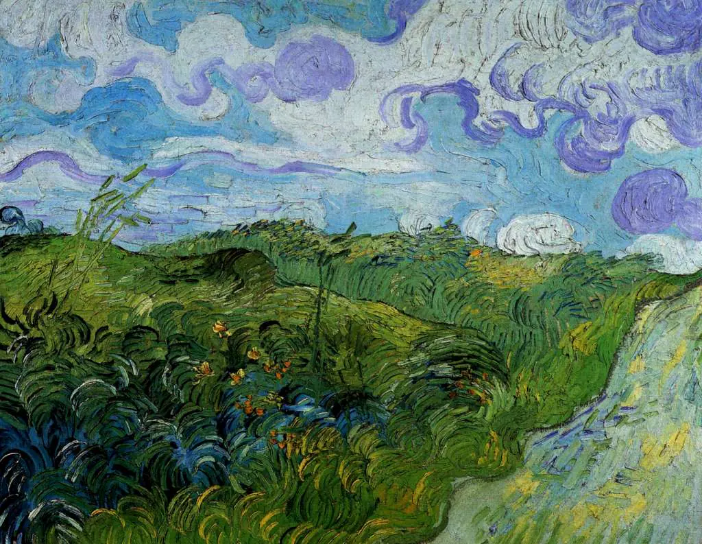 van Gogh Saint Remy 1889-90: Green Wheat Fields