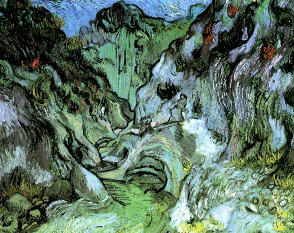 van Gogh Saint Remy 1889-90: Les Peiroulets Ravine3