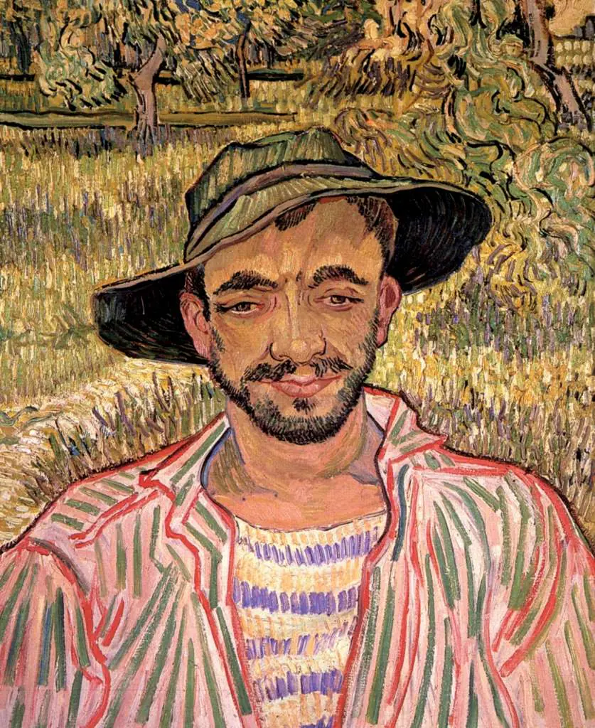 van Gogh Saint Remy 1889-90: Portrait Of A Young Peasant