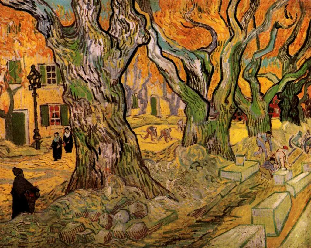 van Gogh Saint Remy 1889-90: The Road Menders
