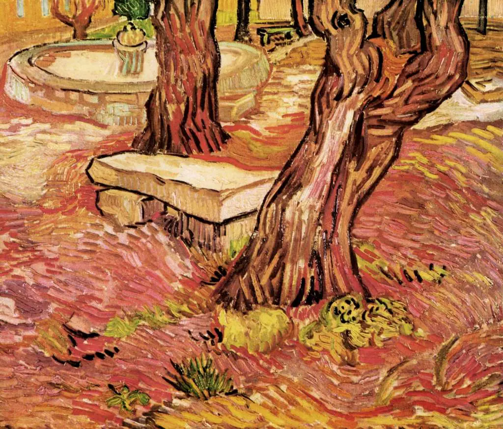 van Gogh Saint Remy 1889-90: The Stone Bench In The Garden Of Saint-paul Hospital