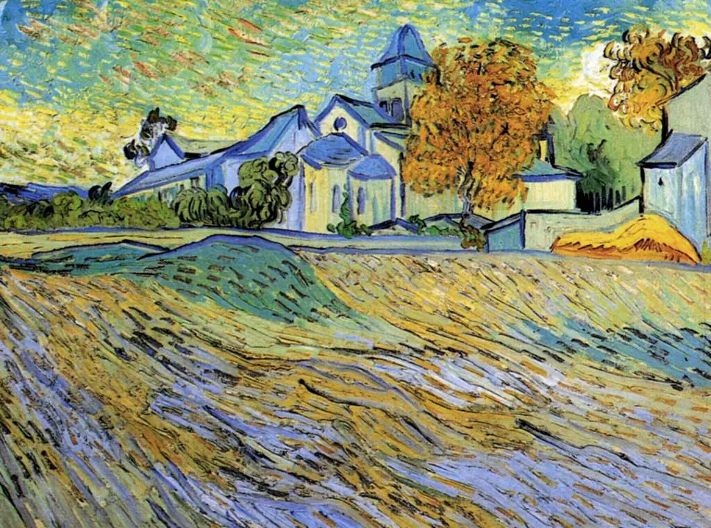 van Gogh Saint Remy 1889-90: View Of The Church Of Saint-paul-de-mausole