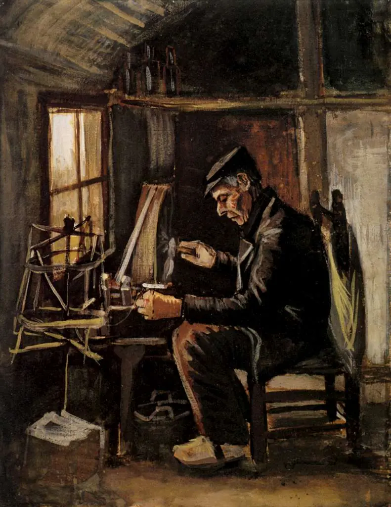 van Gogh Watercolors: Man Winding Yarn