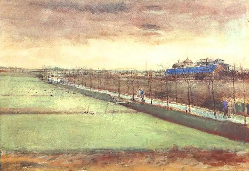 van Gogh Watercolors: Meadows Near Rijswijk And The Schenkweg