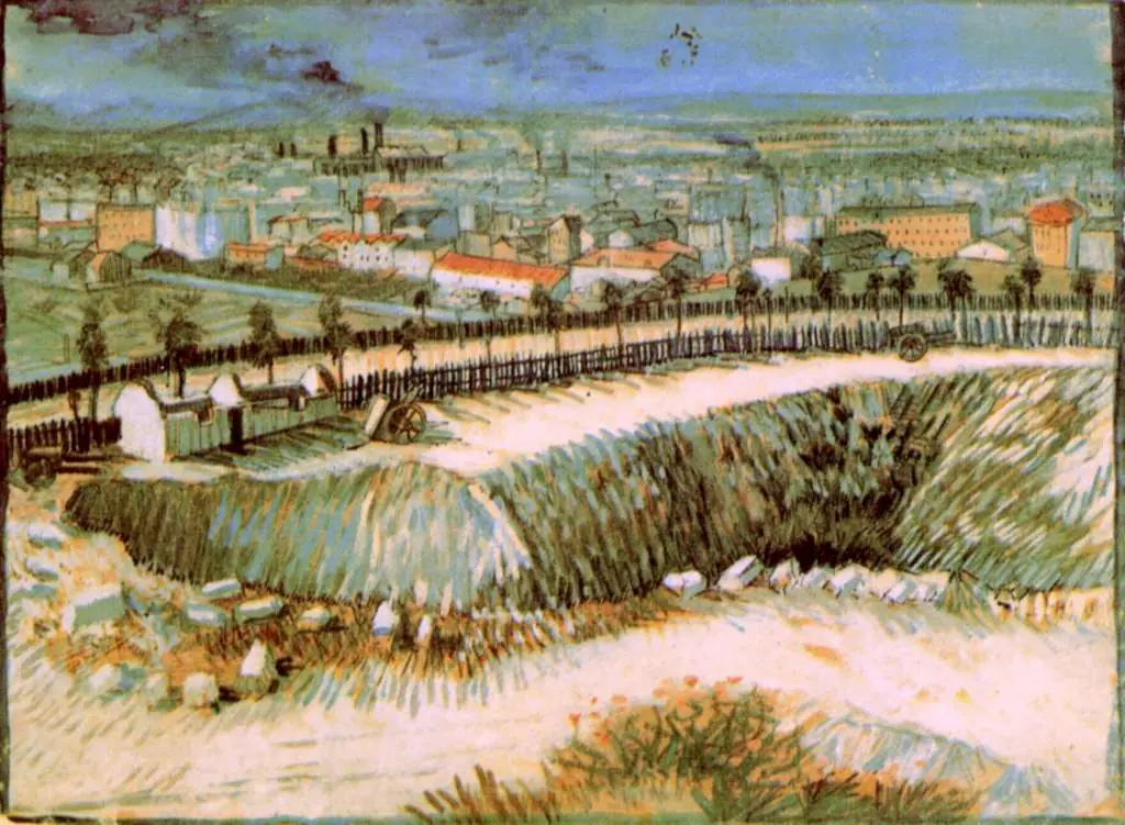 van Gogh Watercolors: Outskirts Of Paris Near Montmartre
