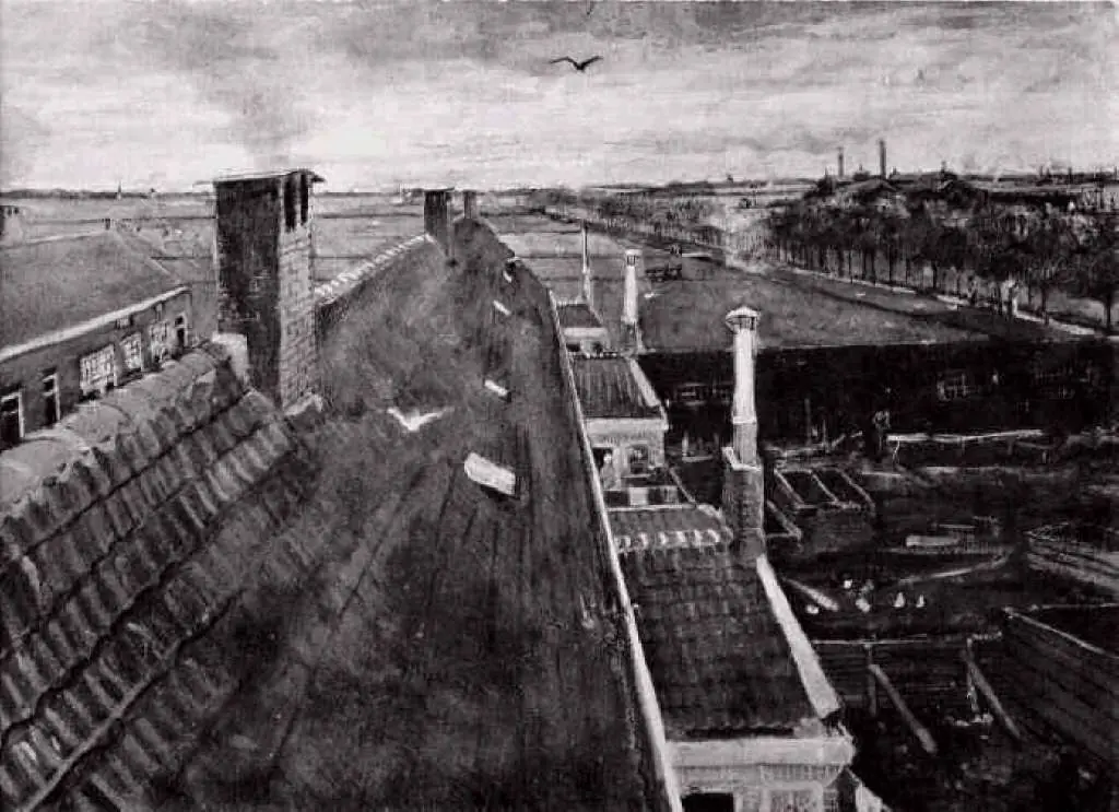 van Gogh Watercolors: Rooftops