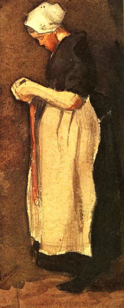 van Gogh Watercolors: Scheveningen Woman