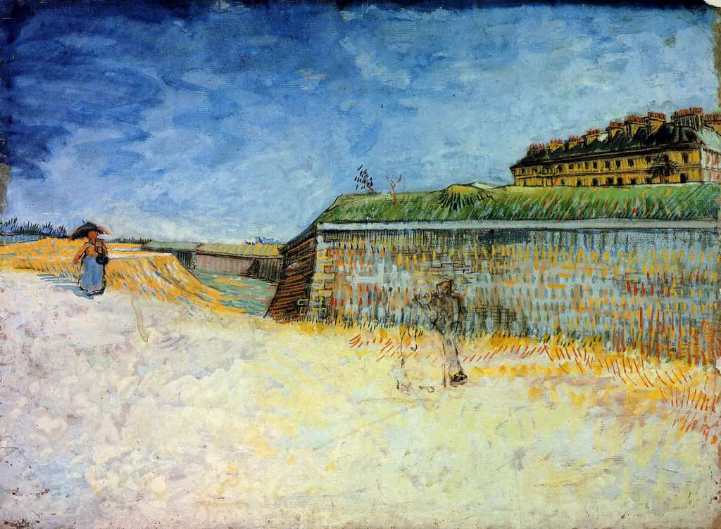 van Gogh Watercolors: The Ramparts Of Paris2