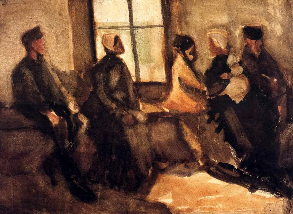 van Gogh Watercolors: Waiting Room
